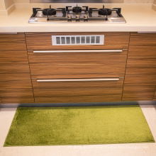 Microshaggy solid waterproof kitchen mat or area rug